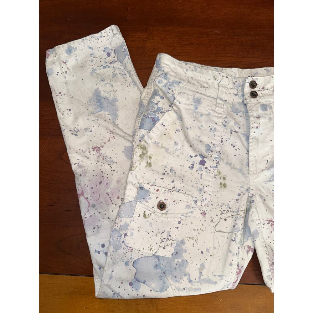 Anthropologie Wanderer Watercolor Cargo Pants Sz 25 - Picture 7 of 8